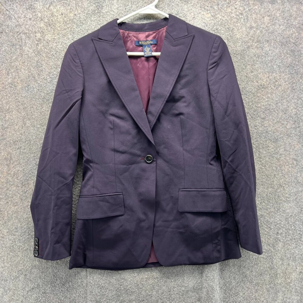 Brooks Brothers Purple Blazer with Burgundy Lining
